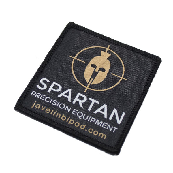 Spartan Black Woven Patch